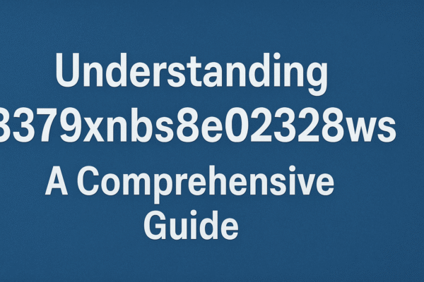 Understanding 8379xnbs8e02328ws: A Comprehensive Guide